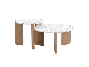 Table basse modulaire 2 pièces – 70x50 cm, design contemporain, pratique et élégante pour salon