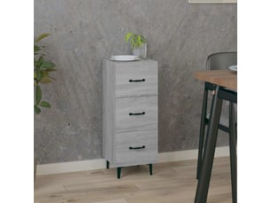 Buffet - bahut - meuble de rangement sonoma gris 34,5x34x90 cm bois d'ingénierie