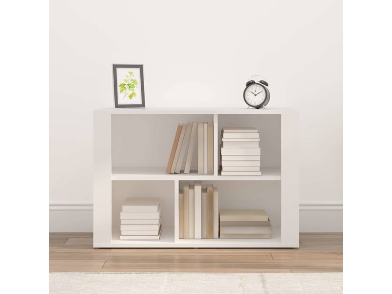  Buffet - bahut - meuble de rangement blanc 80x30x54 cm bois d'ingénierie  - Conforama C