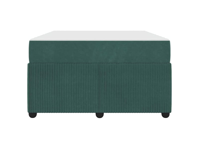  Lit double- lit adulte -  cadre de lit vert foncé 120 x 190 cm tissu  - Conforama D
