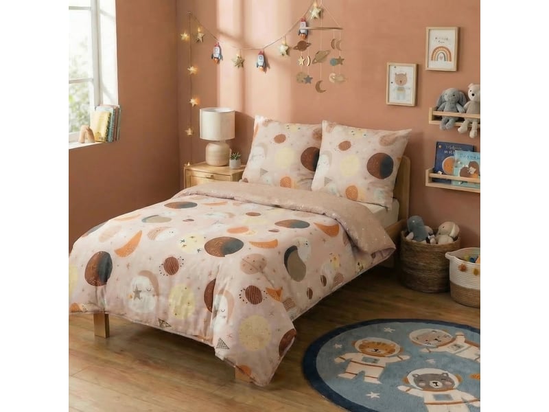  Parure de lit enfant 200x200 cm coton celestine PD25195 - Conforama D