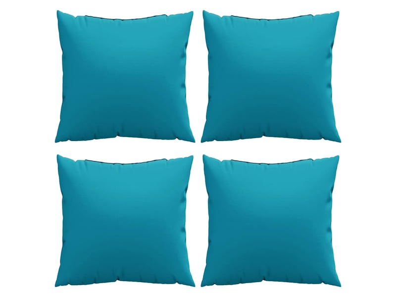  Lot de 4 coussins de canapé, coussins décoratifs bleu 60x60 cm tissu cf59221  - Conforama D