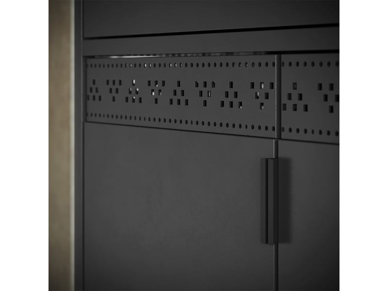  Vicco commode, noirchêne doré, 80x75.5cm  - Conforama D