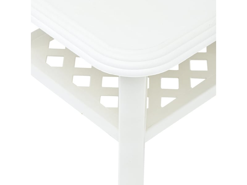  Table basse rectangulaire | table de salon blanc 90x60x46 cm plastique  - Conforama E