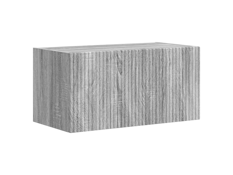  Ensemble de meuble tv - banc tv - meuble de rangement mural 4 pcs gris sonoma bois d'ingénierie  - Conforama E