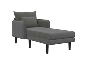 Fauteuil fixe VIDAXL  Velours côtelé gris