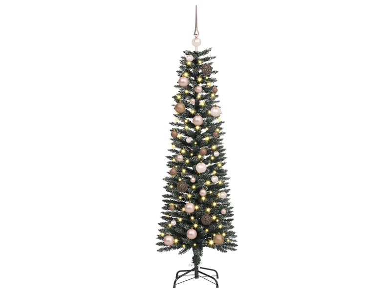 Sapin de noël artificiel, arbre de noël vert 150 cm pvc, plastique et acier shl523 - Conforama C