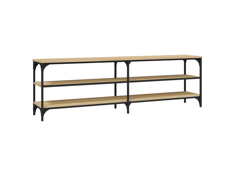 Meuble tv - banc tv - meuble de rangement chêne sonoma 160x30x50 cm bois d'ingénierie  - Conforama A