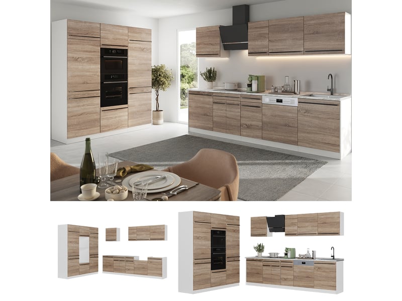 Vicco cuisine, sonomablanc, 180cm sans pt  - Conforama D