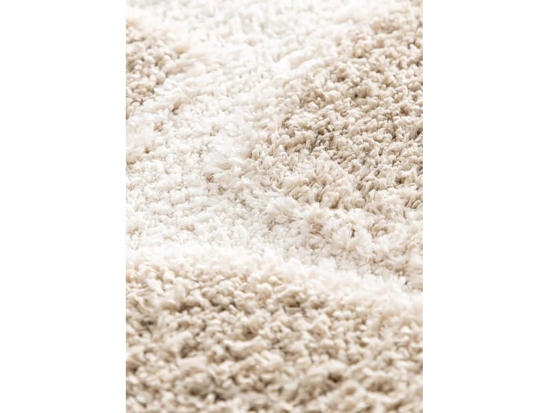 Tapis enfant shaggy scandinave crème beige, 120 x 170 cm 51726 - Conforama D