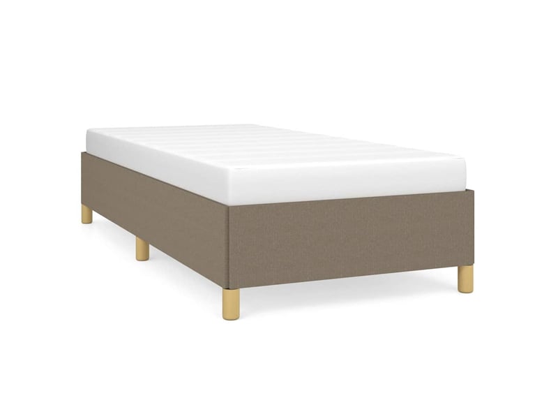  Lit simple- lit adulte -  cadre de lit sans matelas taupe 90x200 cm tissu  - Conforama A