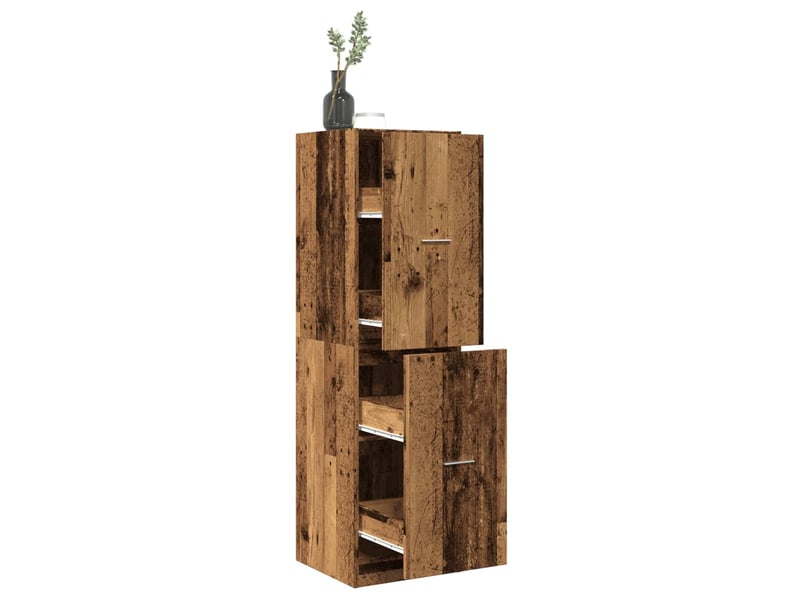  Meuble de rangement, armoire d'apothicaire vieux bois 40x41x144,5 cm bois ingénierie  - Conforama B