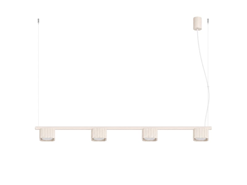  Lustre riff 4 beige gx53 aluminium moderne 208x122x10cm SL.3027 - Conforama A