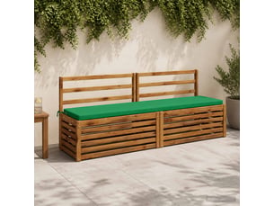 Lot de 2 coussins de banc, coussins d'assise soest 100 % polyester vert cf57535
