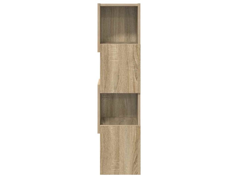  Meuble d'angle, meuble de rangement salon 25,5x25x102cm bois d'ingénierie chêne sonoma  - Conforama E