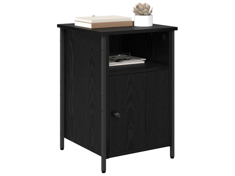  Table de chevet - cabinet de chevet - table de nuit chêne noir 40 x 42 x 60 cm bois d'ingénierie  - Conforama B