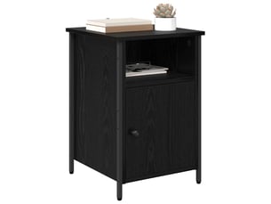 Table de chevet - cabinet de chevet - table de nuit chêne noir 40 x 42 x 60 cm bois d'ingénierie