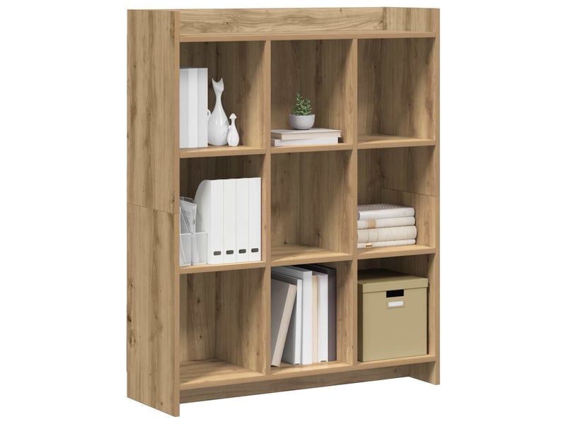  Bibliothèque 9 niveaux, armoire à livres 87,5 x 30 x 111 cm bois d'ingénierie  - Conforama C