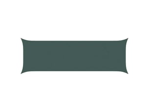 Voile d'ombre - voile d'ombrage - voile parasol vert foncé 2 x 6 m 100 % polyester oxford
