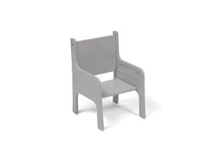 Chaise tulla pour enfant, gris