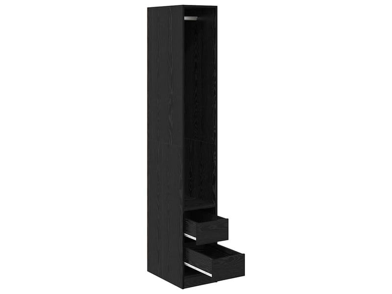 Armoire chambre, armoire de rangement chêne noir 30x50x200 cm bois d'ingénierie shl64688  - Conforama E