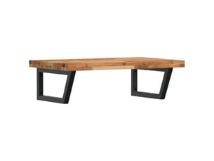 Étagère de vasque | étagère murale acier et bois massif d'acacia shl1554