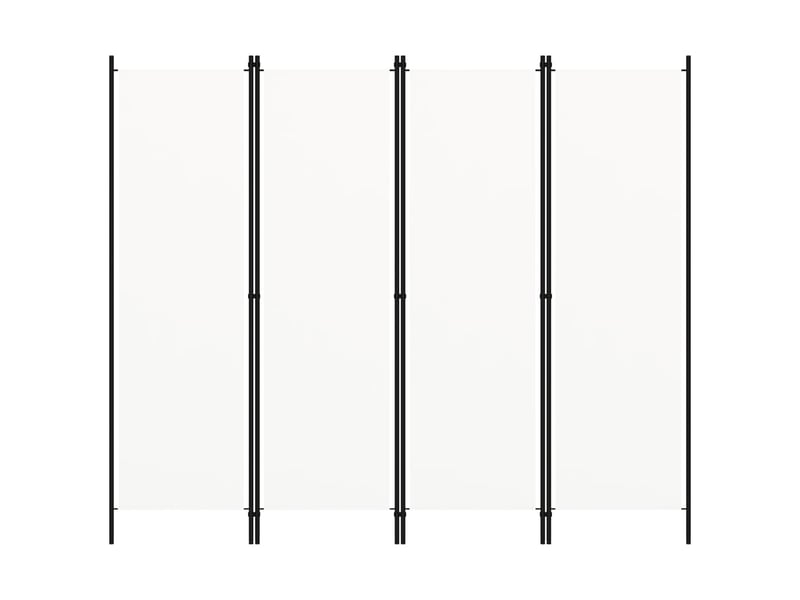 Paravent | cloison de séparation 4 panneaux blanc 200x180 cm  - Conforama C