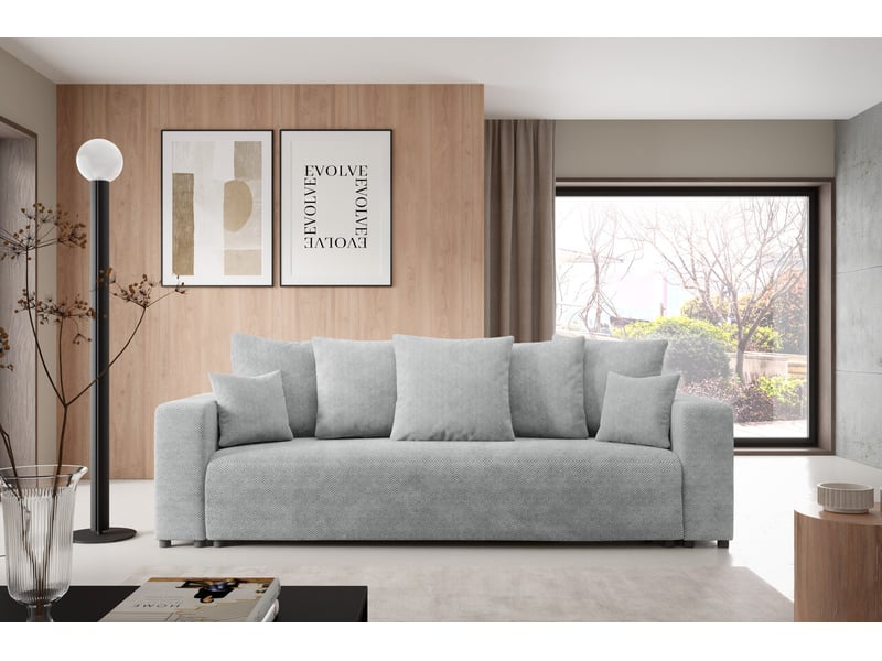 Canapé convertible evora gris - Conforama B