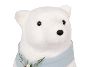 Plf ours echarpe bleu h100cm