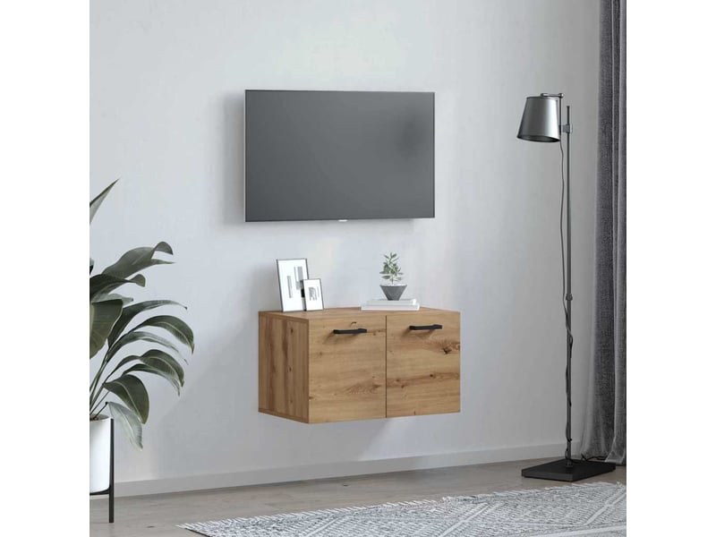  Armoire murale salon, meuble de rangement 60 x 36,5 x 35 cm bois d'ingénierie  - Conforama D