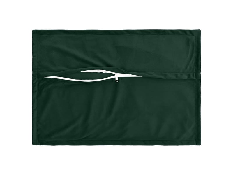  Lot de 2 coussins avec oreiller, coussins décoratifs houten vert foncé fløjl cf51115  - Conforama D