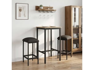 Lot de 2 tabouret de bar, chaise de bar gris foncé 40x32x64 cm shl17220