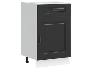 Meuble de rangement, armoire de cuisine kalmar noir bois d'ingénierie shl6209