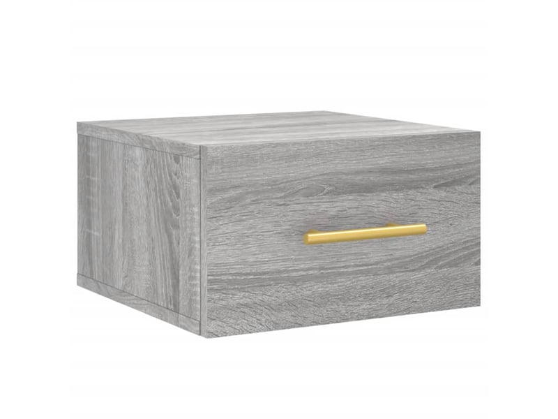  Table de chevet - cabinet de chevet - table de nuit murale sonoma gris 35x35x20 cm  - Conforama A