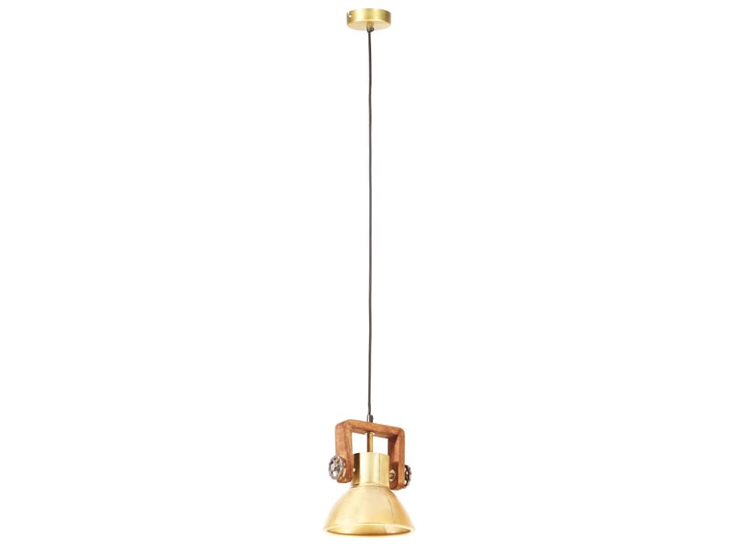 Lampe suspendue, suspension luminaire industrielle 25 w laiton rond 19 cm e27 - Conforama E