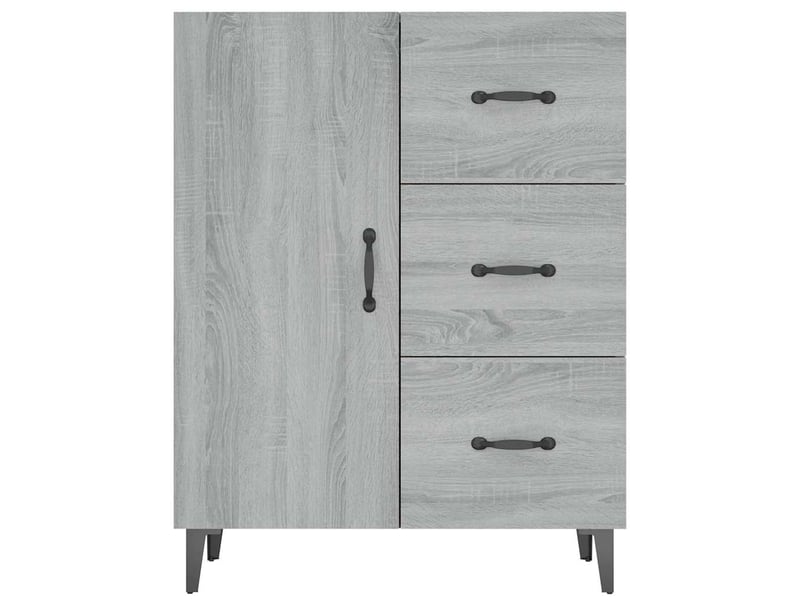  Buffet - bahut - meuble de rangement sonoma gris 69,5x34x90 cm bois d'ingénierie  - Conforama E