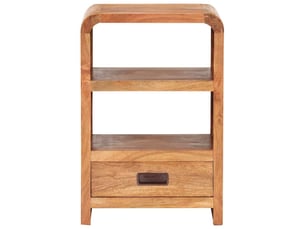 Table de chevet - cabinet de chevet - table de nuit 40x30x60 cm bois acacia massif et finition miel