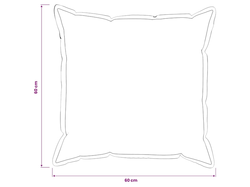 Lot de 2 housses de coussin houten noir 60 x 60 cm flanelle cf49549 - Conforama E
