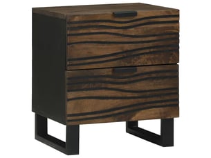 Table de chevet - cabinet de chevet - table de nuit 2 pc noyer 40 x 33 x 46 cm bois d'ingénierie