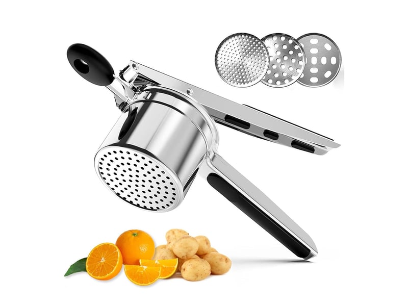 Presse purée manuel à pommes de terre avec 3 disques interchangeables - Conforama E