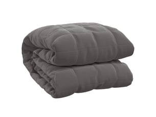 Couverture lestée adulte gris 200x220 cm 13 kg tissu shl84574
