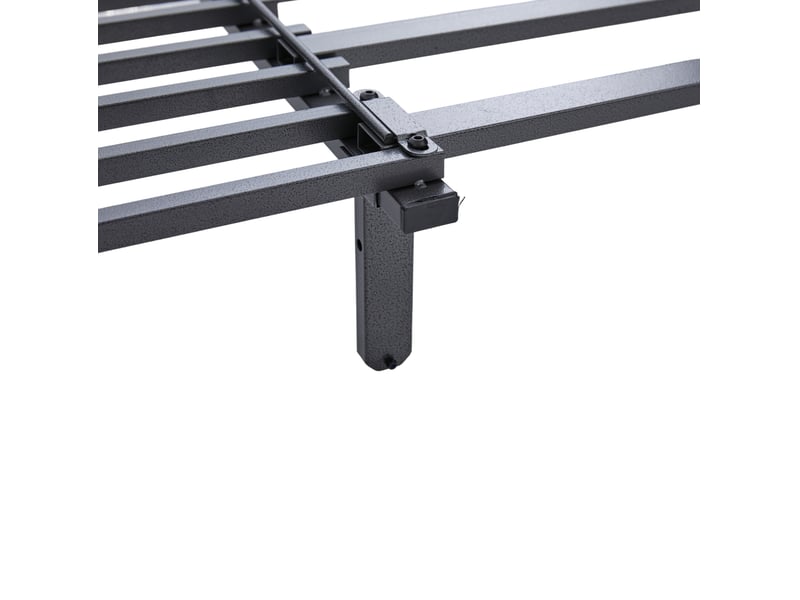 Canapé droit convertible 2 places en tissu noir avec usb, porte-gobelets et poches de rangement pratiques - Conforama D