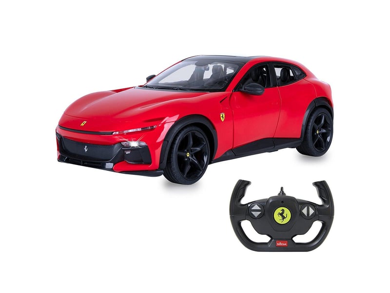 Voiture télécommandée ferrari purosangue 1:14 rouge 2,4ghz porte manuelle 402256 - Conforama D