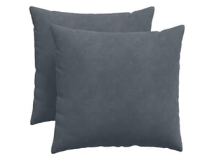 Lot de 2 coussins de canapé, coussins décoratifs gris foncé 50 x 50 cm cf59090