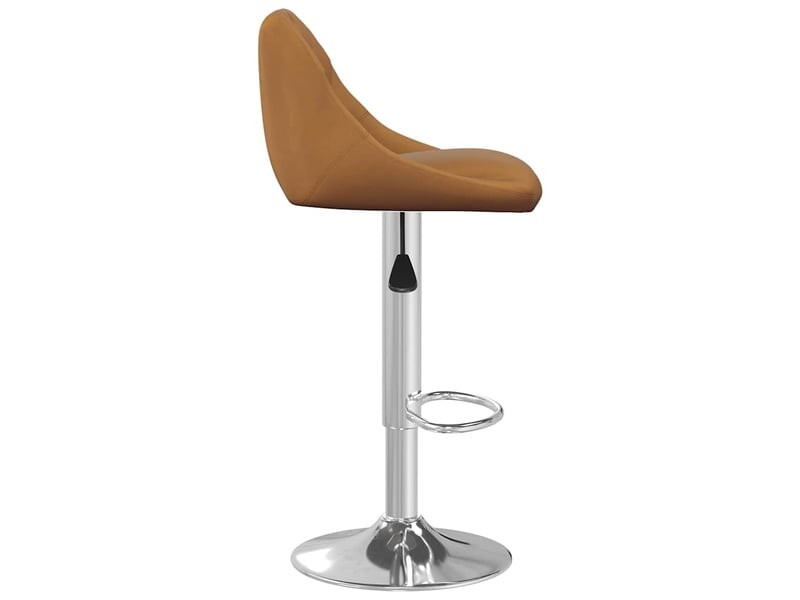  Tabouret de bar, chaise de bar marron velours shl5866  - Conforama D