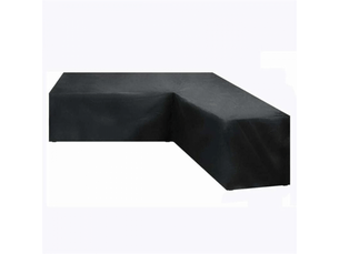 Housse de chaise - 320 x 320 cm x80cm housse de meuble d'angle jardin imperméable, housse de canape jardin en forme de l, couverture en 210d oxford tissu