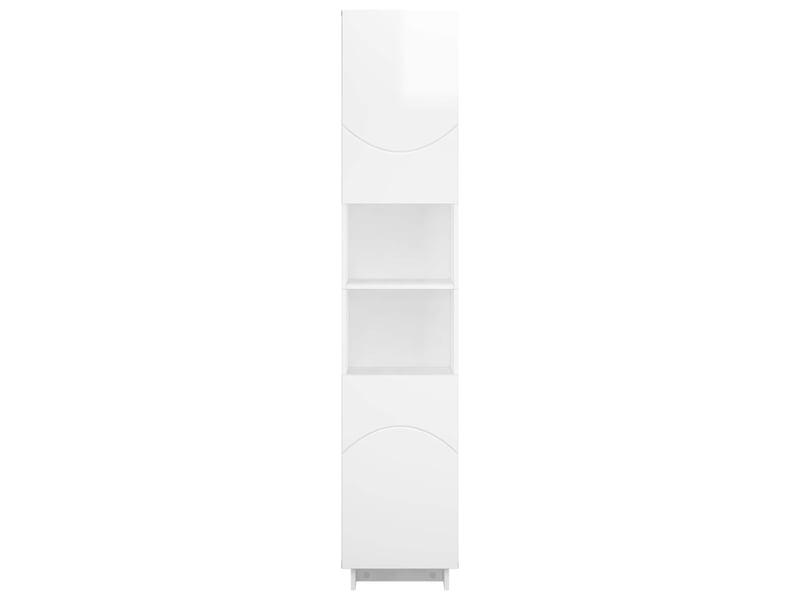 Meuble de rangement salle de bain blanc brillant 36.5x38x180 cm - Conforama D