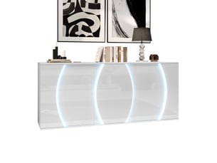 Buffet 3 porte(s)  0 tiroir(s) VLIVRA  - 150 cm coloris blanc 