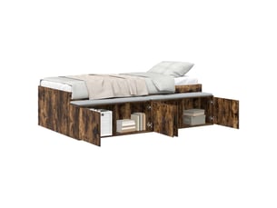 Lit simple 80x200 cm    coloris marron