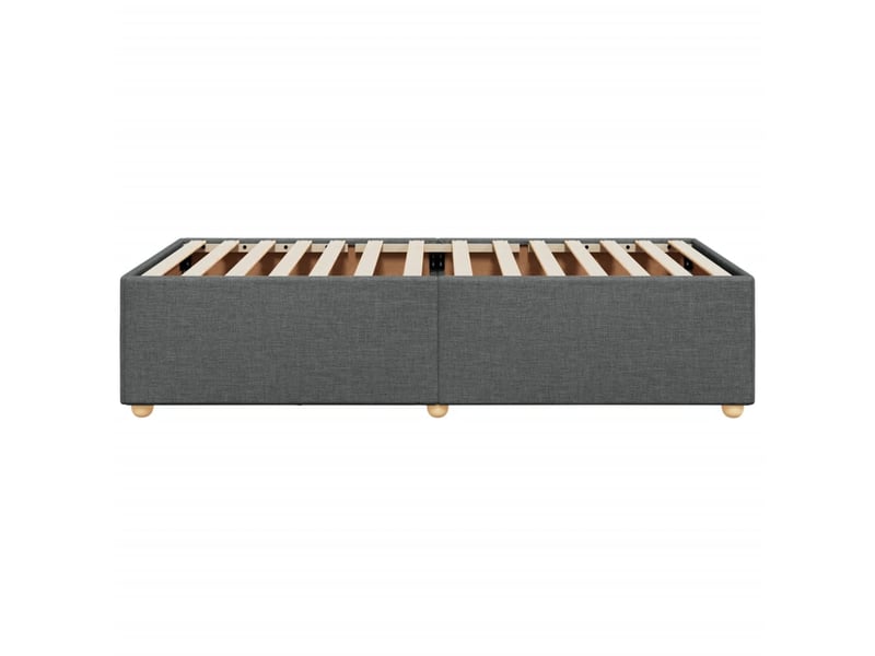  Lit simple- lit adulte -  cadre de lit sans matelas gris foncé 80x200 cm tissu  - Conforama D